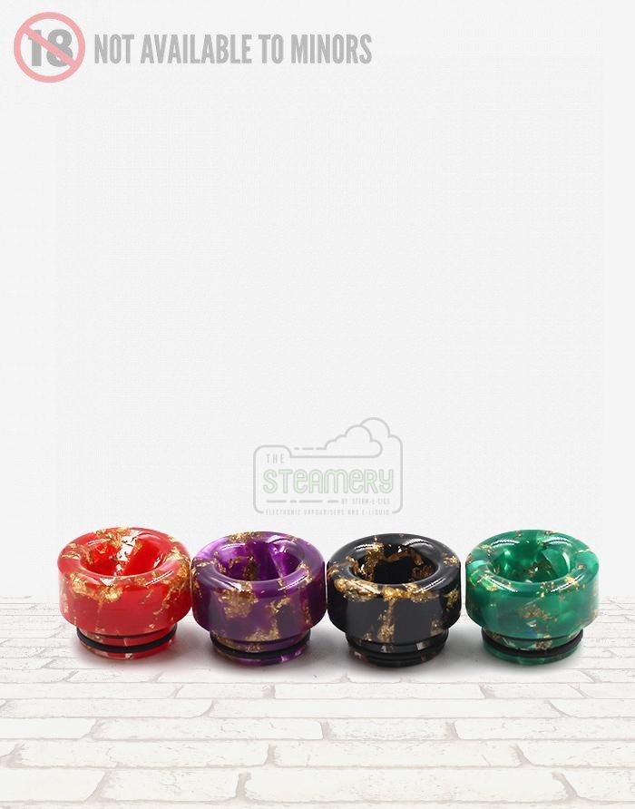 810 Gold Flake Resin Drip Tip - SL234 - Steam E-Juice | The Steamery